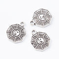 Yin Yang Bagua Octagonal Metal Charm in Two Finishes view 6