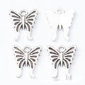 Openwork Butterfly Charms in Four Metal Finishes for Jewelry Making view 9