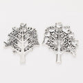 Branching Tree Charm in Three Vintage Metal Finishes view 8