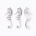 Ridged Seahorse Charm in 2 Finishes for Jewelry Making view 6