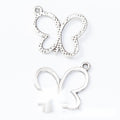Open Outline Butterfly Metal Charms in Two Finishes view 7