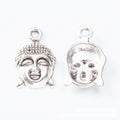 Buddha Head Charm in Four Silver Bronze and Verdigris Finishes view 8