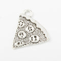 Detailed Pizza Slice Charm Metal Jewelry Making Pieces view 6