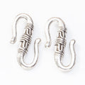 Textured S Hook Connector in Multiple Metal Finishes for Jewelry Making view 6