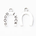 Good Luck Horseshoe Charm In 5 Metal Finishes For Jewelry Making view 10