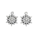 Six Point Snowflake Metal Charms in Five Finishes for Jewelry Making view 10