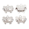 Ornate Sofa Metal Charms In Antique Bronze And Silver view 7