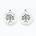 Family Tree Disc Metal Charm 2 Finish Options Craft Supply view 6