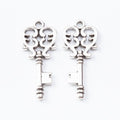 Ornate Key Metal Charm in 7 Distinct Finishes for Jewelry Making view 12