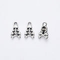 Skull and Crossbones Metal Charm in 2 Pictured Finishes view 6