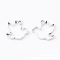 Open Bird Silhouette Metal Bezel Charm in Two Finishes view 5