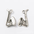Saxophone-Shaped Metal Charm Pendants in 2 Finishes view 7