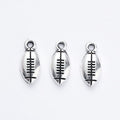 Football Charm in 2 Metal Finishes for Jewelry Making view 6