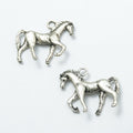 Walking Horse Charm Detailed Metal Pendant in Three Finishes view 8