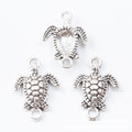 Textured Sea Turtle Double-Loop Connectors in Two Finishes view 6