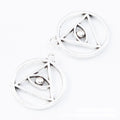 Round Triangle Eye Charm in 2 Finishes for Jewelry Making view 5