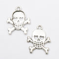 Skull And Crossbones Metal Charms In Five Finishes view 10