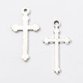Simple Cross Charm in Multiple Metal Finishes for Jewelry Making view 9