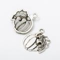 Double Sided Pumpkin Antique Metal Charms Jewelry Findings view 6