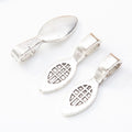 Leaf Shaped Glue On Pendant Bail in Six Metal Finishes view 11
