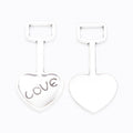 LOVE Heart Shovel Metal Charm in Five Finishes Jewelry Component view 10