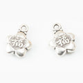 Fu Character Star Metal Charms in 3 Pictured Finishes view 8