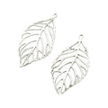 Openwork Leaf Metal Charms in Two Antique Finishes view 5