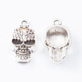 4-Finish Flame Skull Metal Jewelry Components for Crafts view 9