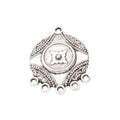 Round Five Loop Floral Connector Setting in Two Finishes view 6