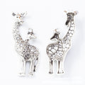 Pair Of Giraffes Charm Metal Jewelry Making Pieces view 6
