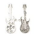 Electric Guitar Charm in 2 Metal Finishes for Jewelry Making view 7