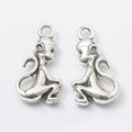 Sitting Monkey Charm Metal Jewelry Making Component view 6