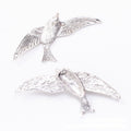Flying Bird Double Loop Metal Connector in Two Finishes view 6