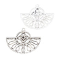 Openwork Fan Charm in 2 Finishes for Jewelry Making view 6