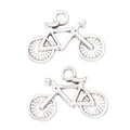 Bicycle Metal Charm Pendant in Four Pictured Finishes view 9