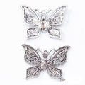 2-Finish Filigree Butterfly Metal Jewelry Components for Crafts view 6