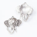 Elephant Head Charm in 2 Finishes for Jewelry Making view 6