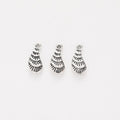 Ridged Fan Shell Detailed Metal Charm in 1 Finish for Crafting view 3