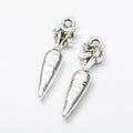Carrot Charm in 3 Metal Finishes for Jewelry Making view 8