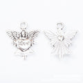 Angel Charm in 2 Finishes Metal Component for Jewelry Making view 5