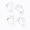 Small Footprint Outline Silver Tone Metal Charms Jewelry Findings view 3