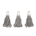 Rope Texture Tassel Metal Charms in Two Finishes for Jewelry Making view 6