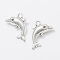 Vintage Finish Metal Leaping Dolphin Charms in 5 Style Options view 10