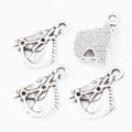 Horse Head Metal Charm 2 Finish Options Craft Supply view 6