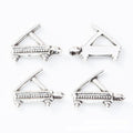 Antique Grand Piano Instrument Metal Charm, Two Finishes view 7