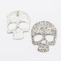 Skull Charm in 2 Metal Finishes for Jewelry Making view 6