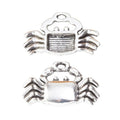 Rectangle Center Crab Charm Metal Jewelry Making Pieces view 7