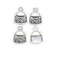 Ornate Clasp Purse Metal Charms in Two Antique Finishes view 6