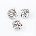 Owl Spacer Bead in 4 Finishes Metal Component for Jewelry Making view 9