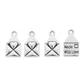 Heart Love Envelope Metal Charm Pendant in 3 Finishes for DIY Jewelry view 8